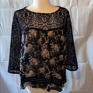 Denim & Supply Ralph Laureen lace top size large